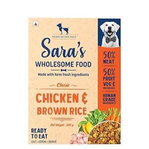saras wholesome food chicken and brown rice
